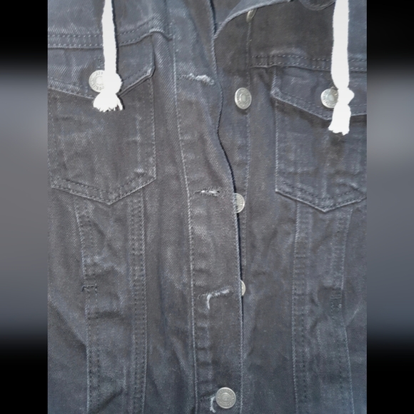 Denim hooded jacket - Picture 2 of 5